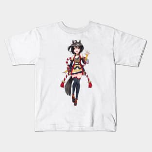 Kitasan Black Uma Musume Kids T-Shirt